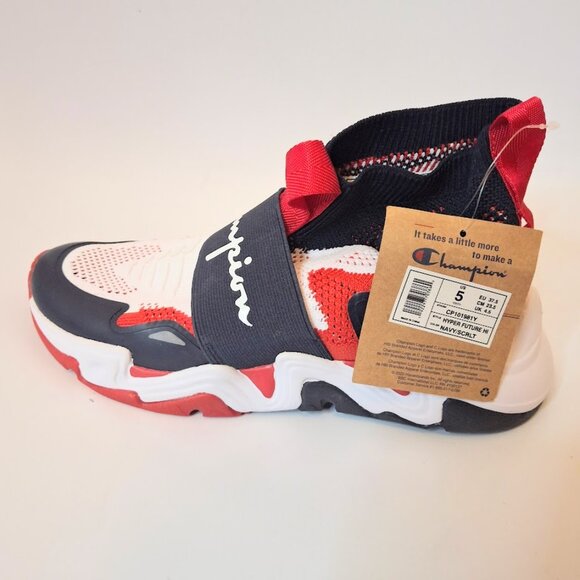 NEW CHAMPION Hyper Future Hi Pull on Sneaker from Finish Line Big Kids Size 5 - Picture 3 of 8